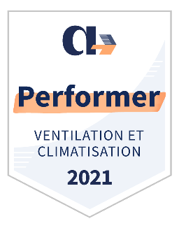 Badge Appvizer Performer Ventilation et Climatisation