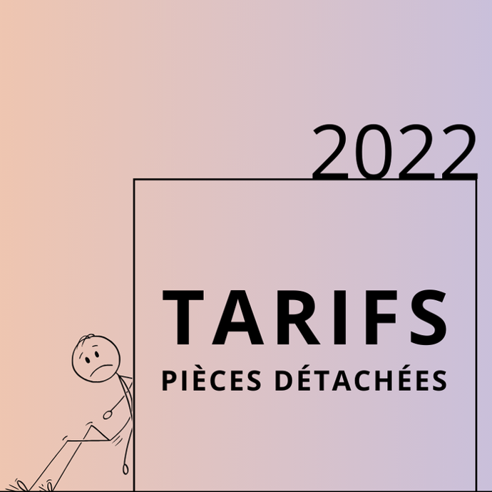 Tarifs fabricants 2022